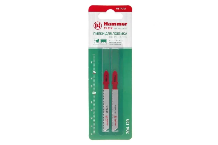 Пилки для лобзика HAMMER 204-129 JG MT T118B (2 шт.) купить в Урае