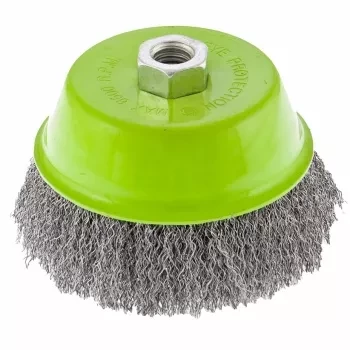 Щетка для УШМ 125 мм М14 &quot;чашка&quot; витая проволока СИБРТЕХ 746067 купить в Урае