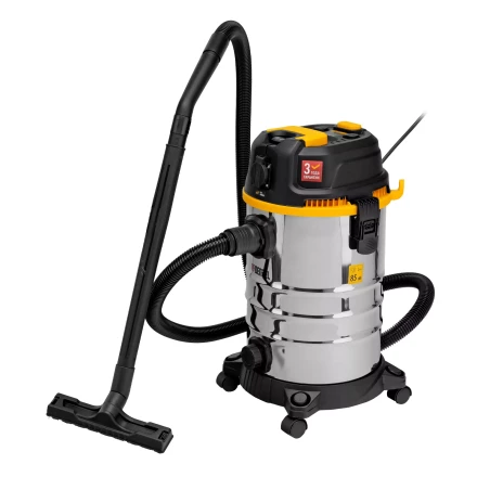 Пылесос строительный Denzel 28203 RVC30, 1400 Вт, бак 30 л, шланг 3 м, розетка с автосинхр. купить в Урае