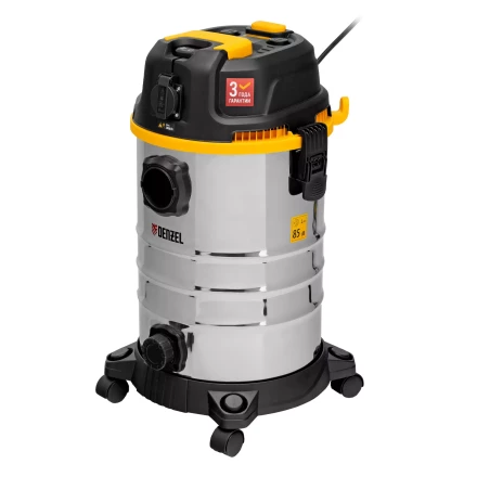 Пылесос строительный Denzel 28203 RVC30, 1400 Вт, бак 30 л, шланг 3 м, розетка с автосинхр. купить в Урае