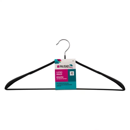 Вешалка металлическая Home Palisad 929265 для верхней одежды с прорезиненным противоскользящим покрытием 45 см купить в Урае
