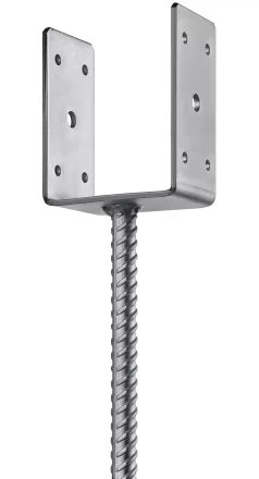 ЗУБР ОС-U, 91 x 120 x 60 мм, U-образное основание столба (310286-090) купить в Урае