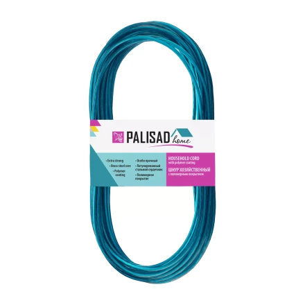 Шнур хозяйственный с полимерным покрытием, 3 мм, L 10 м, Home Palisad 937025 купить в Урае