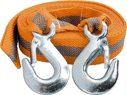Трос буксировочный 5 тонн 2 крюка пакет STELS Россия 54375 купить в Урае