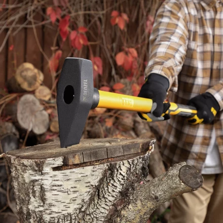 Колун-кувалда 3000 г Denzel 21851, кованая, фибергласовая  рукоятка c TPR покрытием, 880 мм купить в Урае