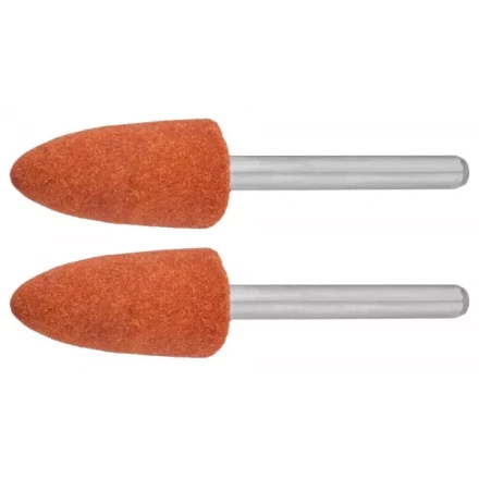 Конус ЗУБР абразивный шлифовальный на шпильке, P 120, d  9,5x19,0х3,2 мм, L 45мм, 2шт 35912 купить в Урае