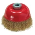 Щетка для УШМ, 125 мм, М14, &quot;чашка&quot;, латунированная витая проволока  MATRIX 74606 купить в Урае
