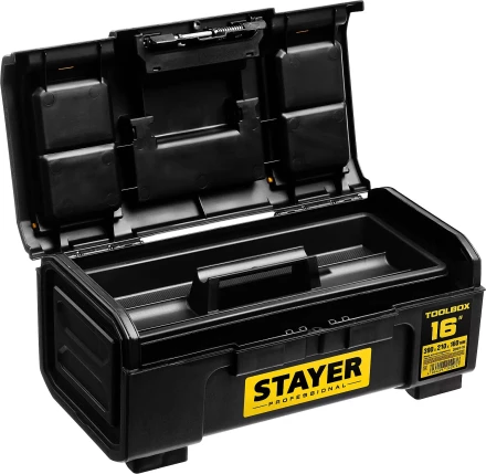 Ящик для инструмента &quot;TOOLBOX-16&quot; пластиковый, STAYER Professional 38167-16 купить в Урае