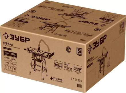 ЗУБР d 254 мм, 1900 Вт, распиловочный станок с удлинителем (СРЦ-254су) купить в Урае