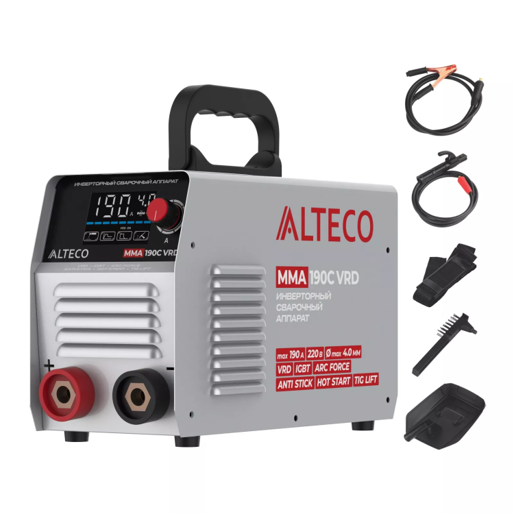 Инверторный сварочный аппарат ALTECO MMA 190C VRD 70221 купить в Урае