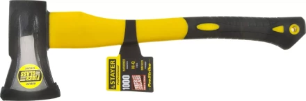 Топор-колун STAYER &quot;PROFESSIONAL&quot; кованый с двухкомпонентной фиберглассовой рукояткой, &quot;ушастый&quot;, 1кг/450мм 20623-10 купить в Урае