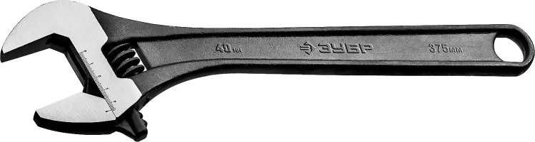 ЗУБР 375/40 мм, разводной ключ (27251-37) купить в Урае