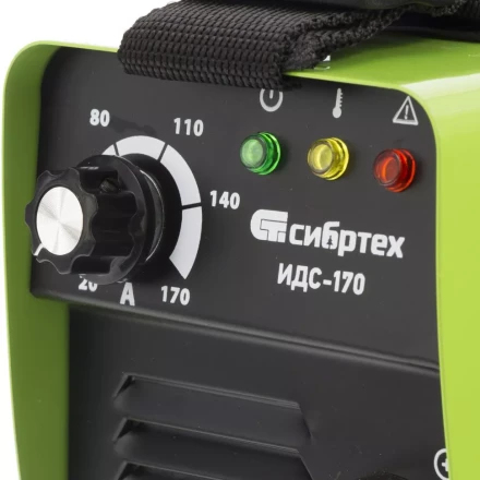 Аппарат инверторный дуговой сварки СИБРТЕХ ИДС-170 94375 купить в Урае