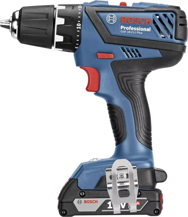 Дрель-шуруповерт аккумуляторная BOSCH GSR 18-2-LI Plus + Набор бит 2609160168 (0.601.9E6.101) купить в Урае