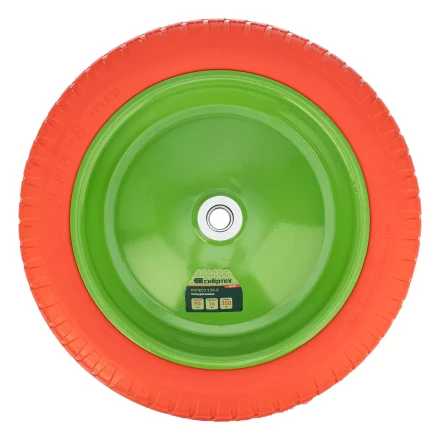 Колесо полиуретановое Сибртех 3.00-8, длина оси 90 мм, подшипник 16 мм, 689755 купить в Урае