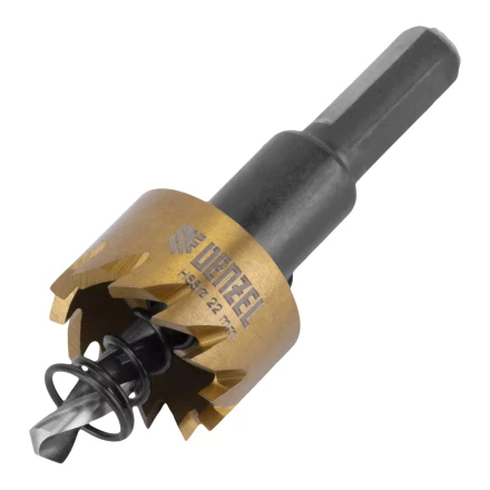 Коронка по металлу HSS, 22 мм, нитридтитановое покрытие Denzel 724103 купить в Урае