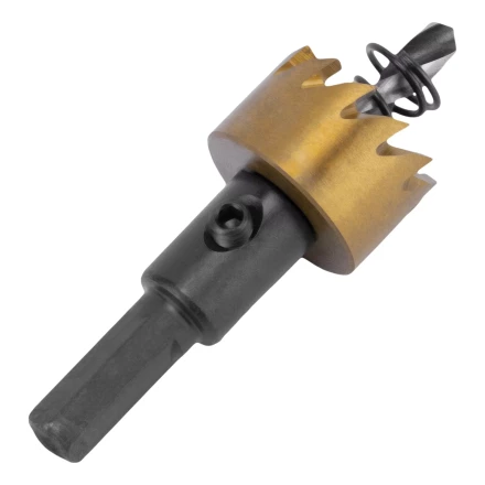 Коронка по металлу HSS, 22 мм, нитридтитановое покрытие Denzel 724103 купить в Урае