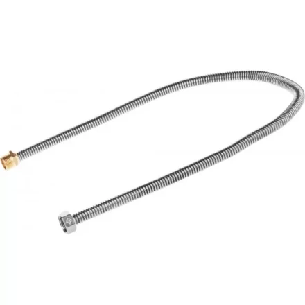 Подводка ЗУБР &quot;ЭКСПЕРТ&quot; сильфонная из нержавеющей стали, для воды, г/ш  (гайка-штуцер), 1/2&quot;, 0,8м 51011-G/S-080 купить в Урае