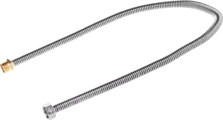 Подводка ЗУБР &quot;ЭКСПЕРТ&quot; сильфонная из нержавеющей стали, для воды, г/ш  (гайка-штуцер), 1/2&quot;, 0,8м 51011-G/S-080 купить в Урае