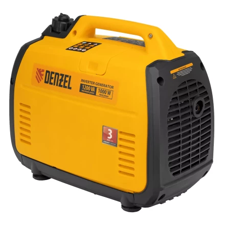 Генератор инверторный Denzel GT-1200iS, 1.2 кВт, 230 В, бак 2.4 л, закрытый корпус, ручной старт купить в Урае