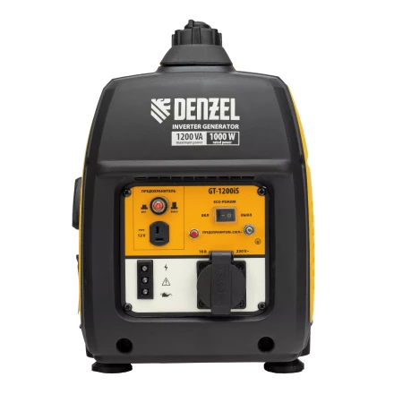 Генератор инверторный Denzel GT-1200iS, 1.2 кВт, 230 В, бак 2.4 л, закрытый корпус, ручной старт купить в Урае