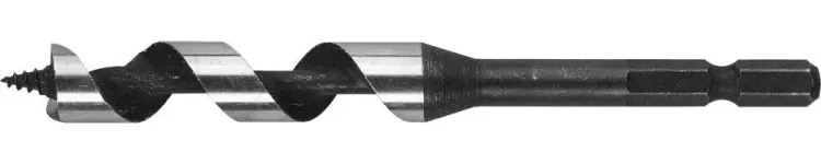 ЗУБР. Сверло по дереву, спираль Левиса, шестигранный хвостовик 1/4", 12х120мм 29483-120-12 купить в Урае