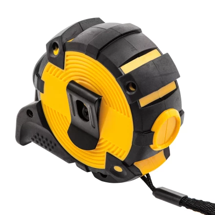 Рулетка Denzel 5м х 19мм, автоматич. фиксац., нейлон. покрытие, магнит. зацеп, двухстор. разметка, 31521 купить в Урае