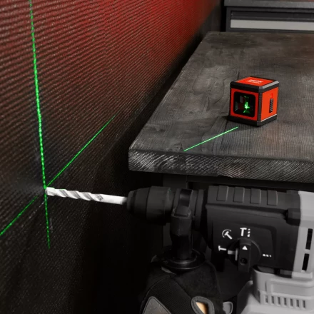 Лазерный уровень MTX XQB GREEN Basic SET, 20 м, зеленый луч, батарейки, резьба 1/4" 35019 купить в Урае