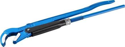 Ключ трубный рычажный ЗУБР &quot;ПРОФЕССИОНАЛ&quot;, изогнутые губки, цельнокованый, Сr-V, № 3,  2&quot; 27337-3_z01 купить в Урае