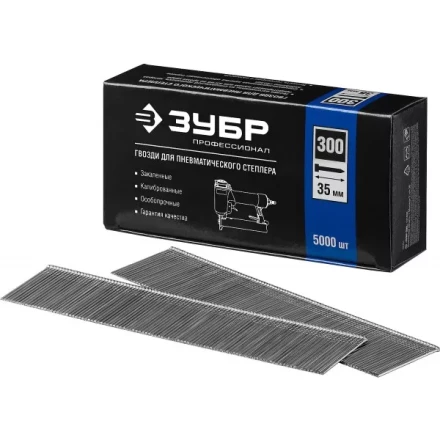 Гвозди тип 300, 35 мм, особотвердые, ЗУБР &quot;ПРОФЕССИОНАЛ&quot; 31830-35, 5000 шт 31830-35 купить в Урае