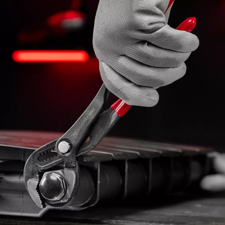 Клещи переставные 300 мм Matrix 17927, кнопочный механизм, хром-ванадий, обливные рукоятки купить в Урае