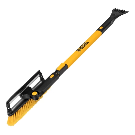 Щетка-сметка для снега со скребком Denzel, телескоп, поворотная голова, водосгон, 900-1200 мм 55308 купить в Урае