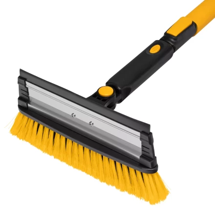 Щетка-сметка для снега со скребком Denzel, телескоп, поворотная голова, водосгон, 900-1200 мм 55308 купить в Урае