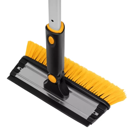 Щетка-сметка для снега со скребком Denzel, телескоп, поворотная голова, водосгон, 900-1200 мм 55308 купить в Урае