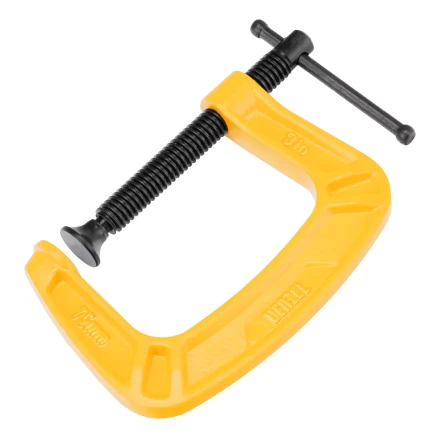 Струбцина G-образная Denzel, усиленная, 75 мм, 20642 купить в Урае