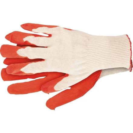 Перчатки х/б облив из натурального латекса 13 класс артикул 67856 купить в Урае