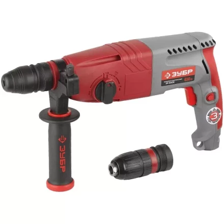 Перфоратор ЗУБР, SDS-plus, БЗП , 650 Вт, кейс ЗП-650ЭК купить в Урае