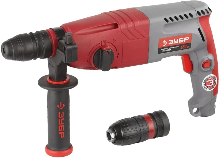 Перфоратор ЗУБР, SDS-plus, БЗП , 650 Вт, кейс ЗП-650ЭК купить в Урае