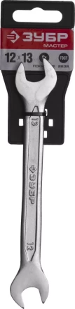 Ключ ЗУБР &quot;МАСТЕР&quot; гаечный рожковый, Cr-V сталь, хромированный, 12х13мм 27010-12-13 купить в Урае