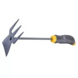 Мотыжка комбинир профиль "трапеция" и 3-зубая эргономичная двухкомп. рукоятка  PALISAD LUXE 62379