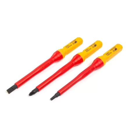 Диэлектрическая Т-образная отвертка КВТ VDE НИО-4412-Т со сменными битами, 12 шт. (87128) купить в Урае