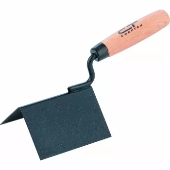 Кельма угловая, 110 х 75 х 75 мм, стальная, для внешних углов, буковая ручка  СИБРТЕХ 86313 купить в Урае