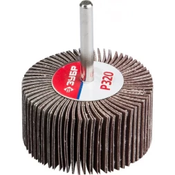 Круг шлифовальный ЗУБР "МАСТЕР" веерный лепестковый, на шпильке, тип КЛО, зерно-электрокорунд нормальный, P320, 30х60мм 36602-320