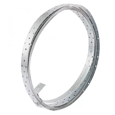 Лента перфорированная монтажная 2 мм LM 3см х 10м отверстие 4,5–5 мм цинк Россия Сибртех 46581 купить в Урае