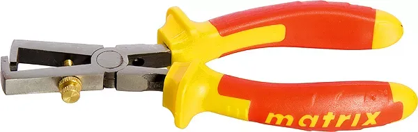 Клещи для снятия изоляции Insulated, 160мм, двухкомпонентные рукоятки MATRIX PROFESSIONAL 17717 купить в Урае