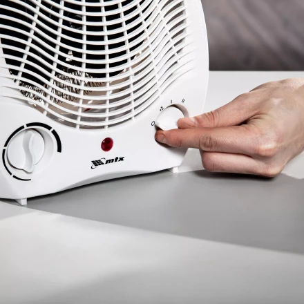 Тепловентилятор электрический, спиральный MTX FHS-2000, 3 режима, вентилятор, нагрев 1000/2000 Вт, 96413 купить в Урае
