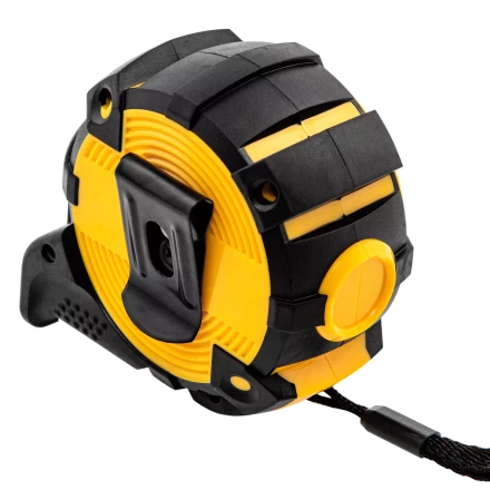 Рулетка Denzel 5м х 25мм, автоматич. фиксац., нейлон. покрытие, магнит. зацеп, двухстор. разметка 31522 купить в Урае