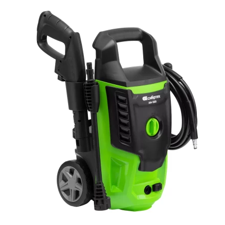 Моечная машина высокого давления Сибртех АМ-1800 58226, 1800 Вт, 140 бар, 350 л/ч, колесная купить в Урае