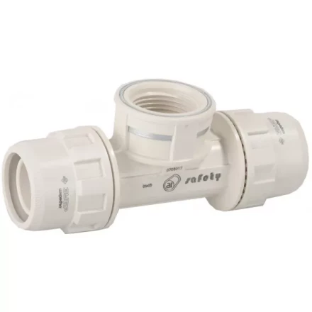 Тройник ЗУБР &quot;ШиреФит&quot; переходной &quot;штуцер с гайкой - внутренняя резьба - штуцер с гайкой&quot;, 20мм-1/2&quot;-20мм 51502-20-1/2-20 купить в Урае