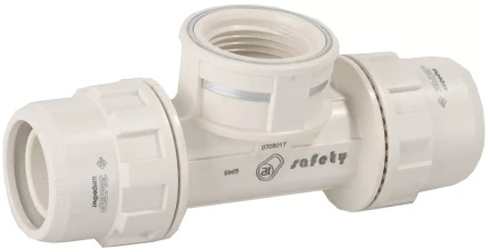 Тройник ЗУБР &quot;ШиреФит&quot; переходной &quot;штуцер с гайкой - внутренняя резьба - штуцер с гайкой&quot;, 20мм-1/2&quot;-20мм 51502-20-1/2-20 купить в Урае